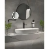 Meikkipeili LED-valolla Smedbo FK446 Outline, akkukäyttöinen, mattamusta