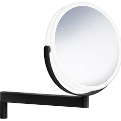 Meikkipeili LED-valolla Smedbo FK446 Outline, akkukäyttöinen, mattamusta