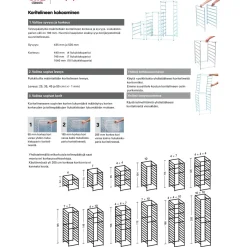 Meshkori 45 Elfa Classic 427x527x185mm, valkoinen