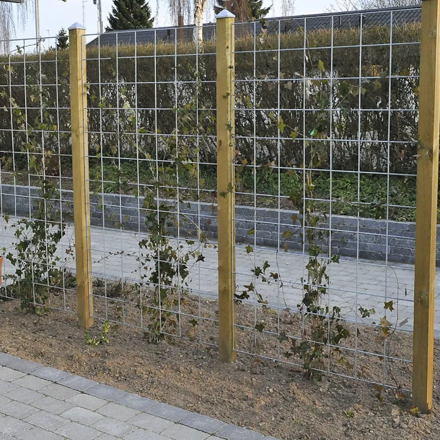 Metalliverkkopaneelisetti Hortus, 3kpl, sis. tolpat ja kiinnikkeet, musta