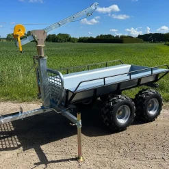 Metsäkärry ATV Kellfri, nostimella ja lavalla