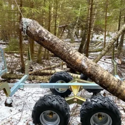 Metsäkärry ATV Kellfri, nostimella ja lavalla