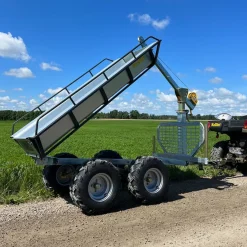 Metsäkärry ATV Kellfri, nostimella ja lavalla
