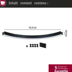 Modulaarinen LED-profiilivalaisin Paulmann Linion Light Channel Zigbee kaareva 24V 2x6.5W 3000K