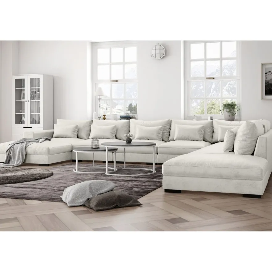 Moduulisohva Dubai, Large, divaanilla, vasen, eri värivaihtoehtoja (UBLDV)