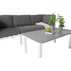 Moduulisohvaryhmä Venture Home Copacabana, 4-5 -istuttava + Parma-sohvapöytä, harmaa/valkoinen