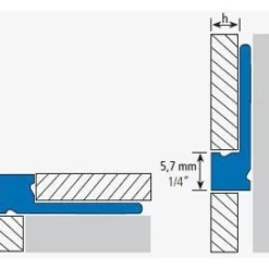 Monitoimilista Euroshrink matala alumiini 246a, 4.5mm x 2.5m, eri värejä