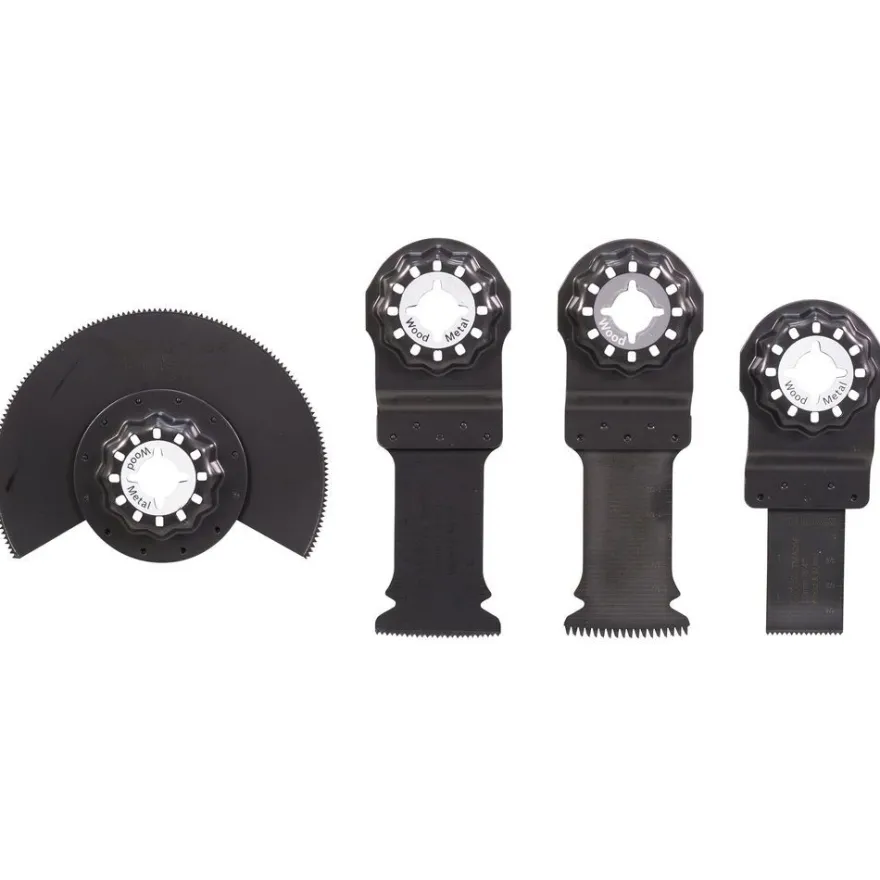 Monitoimityökalun teräsarja Makita B-67480, Starlock, 4 terää, bimetal