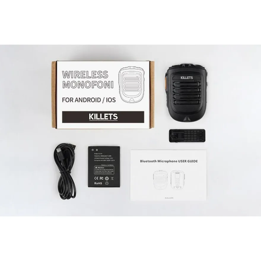 Monofoni Killets Bluetooth, iOS, Android
