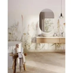 Märkätilan muovimatto Tarkett Aquarelle Sediment 2 Grey, leveys 2m