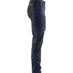 Naisten housut Blåkläder 7159 Stretch, tummansininen/musta