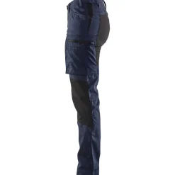 Naisten housut Blåkläder 7159 Stretch, tummansininen/musta