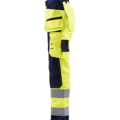 Naisten riipputaskuhousut Blåkläder 7156 Highvis, huomiokeltainen/sininen