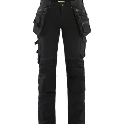 Naisten riipputaskuhousut Blåkläder 7198 Stretch, musta