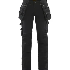 Naisten riipputaskuhousut Blåkläder 7198 Stretch, musta