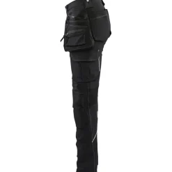 Naisten riipputaskuhousut Blåkläder 7198 Stretch, musta