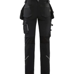 Naisten riipputaskuhousut Blåkläder 7198 Stretch, musta