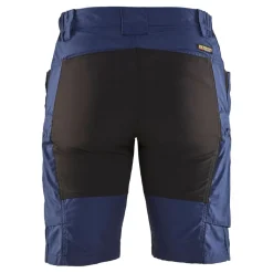 Naisten shortsit Blåkläder 7149 Stretch, mariininsininen/musta