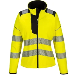 Naisten softshell-takki Portwest PW381 Hi-Vis, keltainen/musta