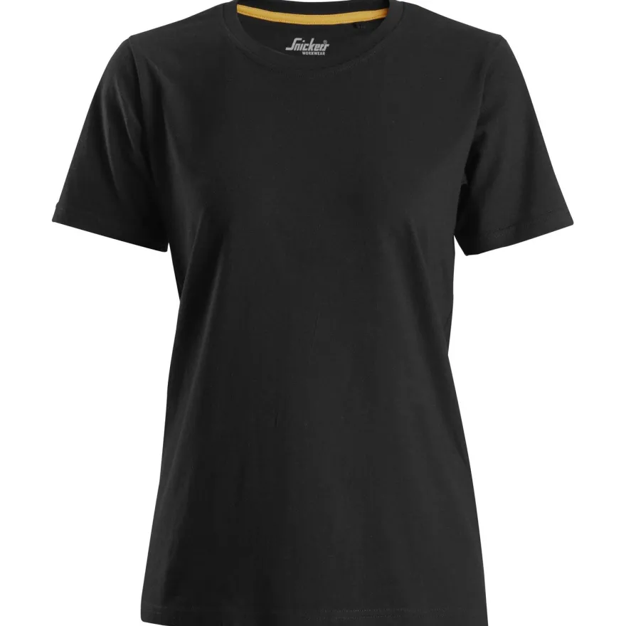 Naisten t-paita Snickers Workwear 2517, luomupuuvillaa, musta