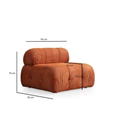 Nojatuoli Linento Furniture Petite, ilman tyynyä, eri värejä