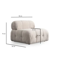 Nojatuoli Linento Furniture Petite, ilman tyynyä, eri värejä