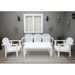 Oleskeluryhmä Baltic Garden Kungshamn 5-istuttava valkoinen