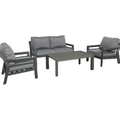 Oleskeluryhmä Home4you Tomson, 4-istuttava, harmaa