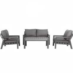 Oleskeluryhmä Home4you Tomson, 4-istuttava, harmaa