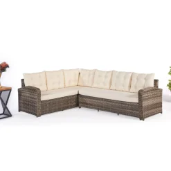 Oleskeluryhmä Linento Garden Lagodya, 8-istuttava, beige