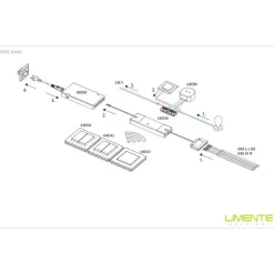 2-osainen säädin- ja himmenninsetti Limente Smart Luxus, 24V, IP20, eri värejä