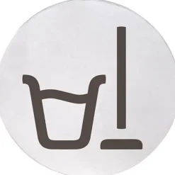 Ovikyltti siivouskomero Bemeta Home, pyöreä, matta