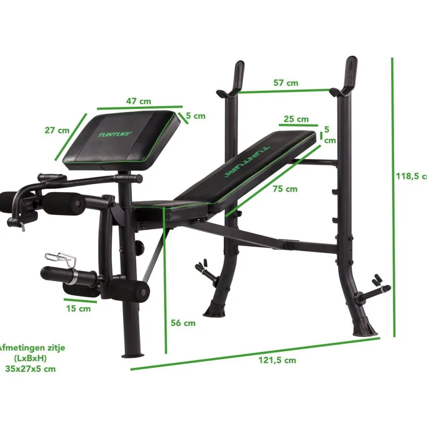 Painonnostopenkki Tunturi WB40 Compact Width, min.165cm tangolle