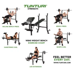 Painonnostopenkki Tunturi WB40 Compact Width, min.165cm tangolle