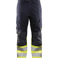 Palosuojatut housut Blåkläder 1488 Multinorm, mariininsininen/huomiokeltainen