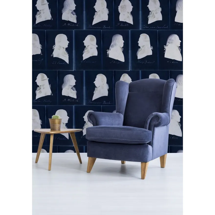 Paneelitapetti Mindthegap Dutch Portraits Blue, 1.56x3m