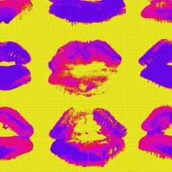 Paneelitapetti Mindthegap Neon kiss, 1.56x3m, keltainen