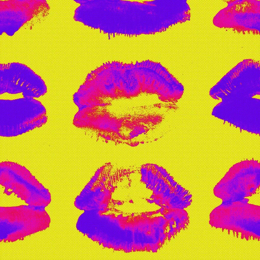 Paneelitapetti Mindthegap Neon kiss, 1.56x3m, keltainen