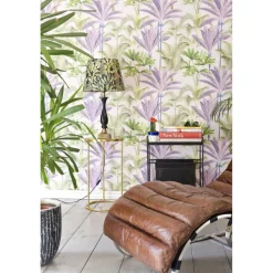 Paneelitapetti Mindthegap Palmeras, 1.56x3m, vaaleanpunainen