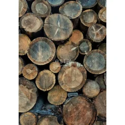 Paneelitapetti PhotowallXL Wood Logs 158206, 1860x2790mm, ruskea