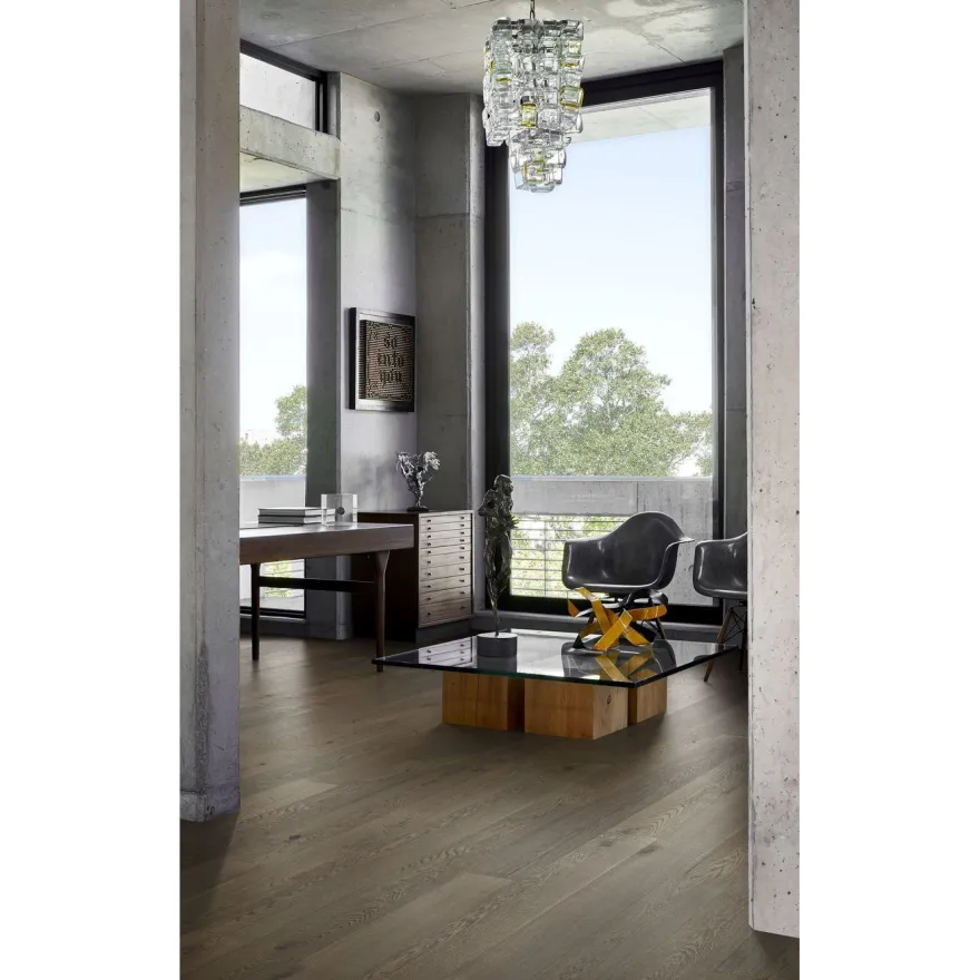 Parketti Kährs Beyond Retro Tammi Charcoal Light, 1S, ultramattalakattu, harjattu