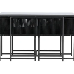 Parvekeryhmä Venture Home Noto, 120x60cm Noto-pöytä + 2 Noto-tuolia, musta