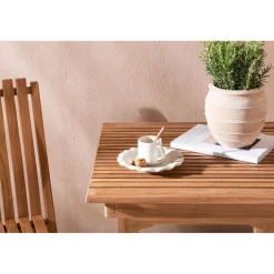 Parvekeryhmä Venture Home, 70x70cm Ghana-taittopöytä + 2 Ghana-taittotuolia