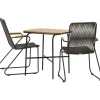 Parvekeryhmä Venture Home, 88x70cm Holmbeck-pöytä + 2 Bois-tuolia