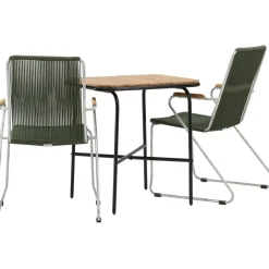 Parvekeryhmä Venture Home, 88x70cm Holmbeck-pöytä + 2 Bois-tuolia