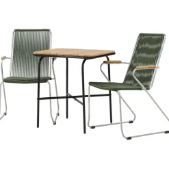 Parvekeryhmä Venture Home, 88x70cm Holmbeck-pöytä + 2 Bois-tuolia