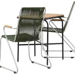 Parvekeryhmä Venture Home, 88x70cm Holmbeck-pöytä + 2 Bois-tuolia