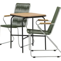 Parvekeryhmä Venture Home, 88x70cm Holmbeck-pöytä + 2 Bois-tuolia