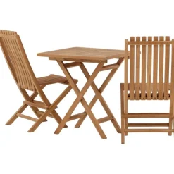 Parvekeryhmä Venture Home, 70x70cm Kenya-pöytä + 2 Ghana-taittotuolia