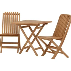 Parvekeryhmä Venture Home, 70x70cm Kenya-pöytä + 2 Ghana-taittotuolia